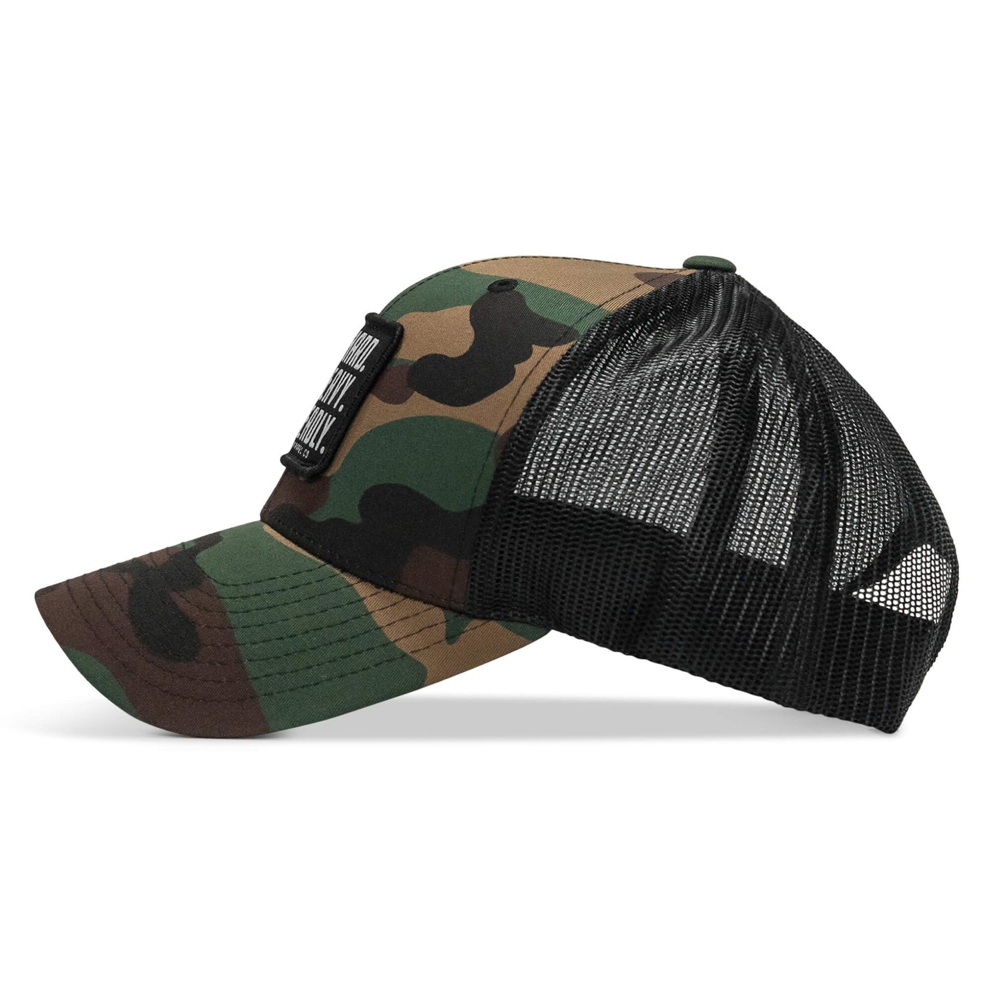 Pray Hard. Lift Heavy. Stay Deadly. Patch Snapback