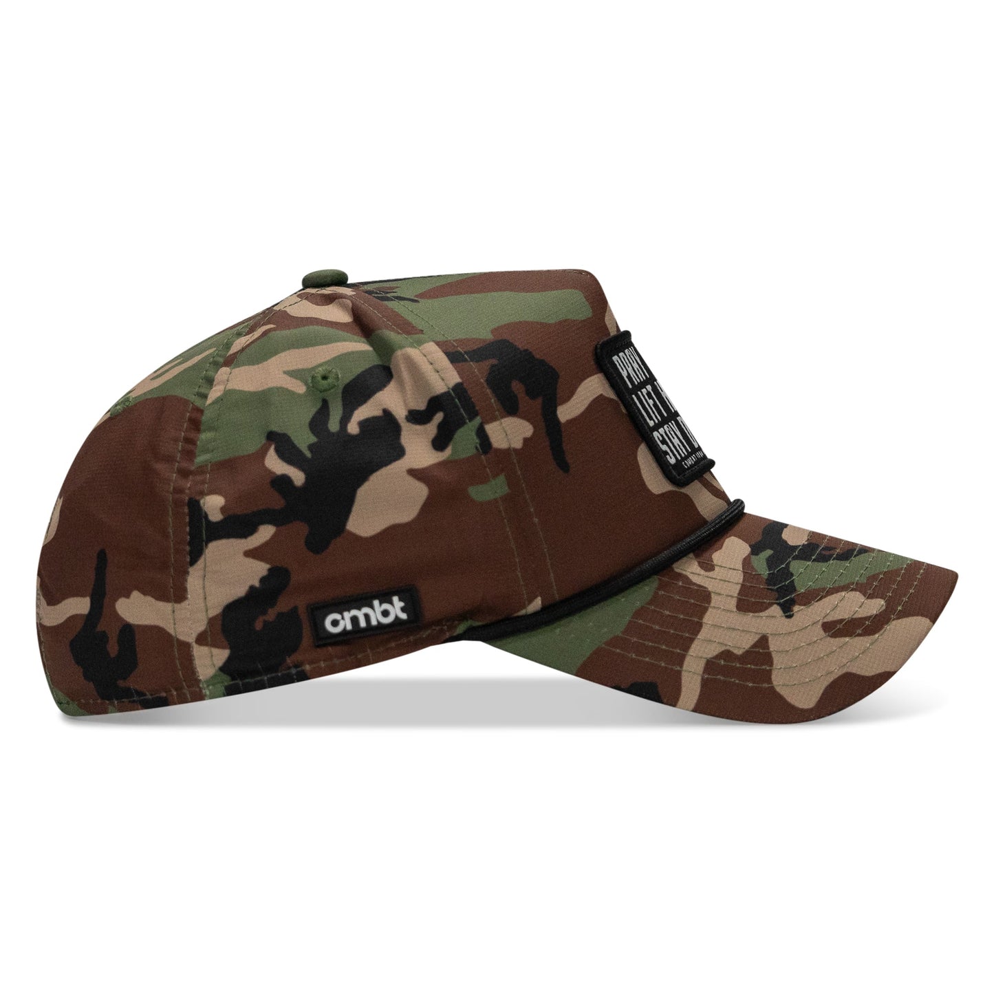 Pray Hard. Lift Heavy. Stay Deadly. Patch Waterproof Weekender Snapback