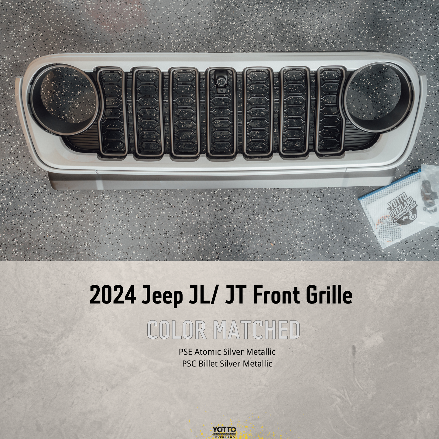 Custom Paint Matched Front Grille – Refreshed Style fits Jeep Wrangler JL/ Gladiator JT