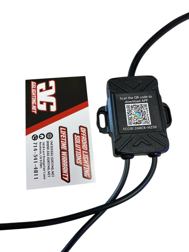 2' Full Color RGB Fat Whip Pair With Bluetooth/Remote