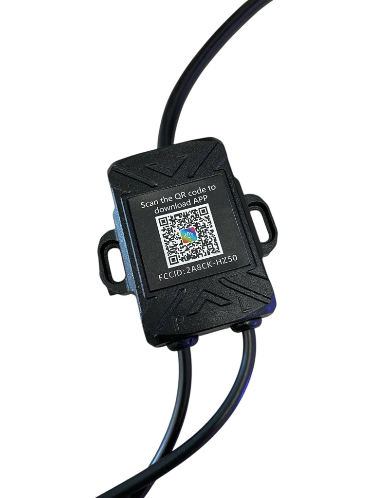 2' Full Color RGB Fat Whip Pair With Bluetooth/Remote