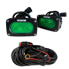 Load image into Gallery viewer, GP10 Offroad LED Pod Bundle Green With Free Wiring Harness