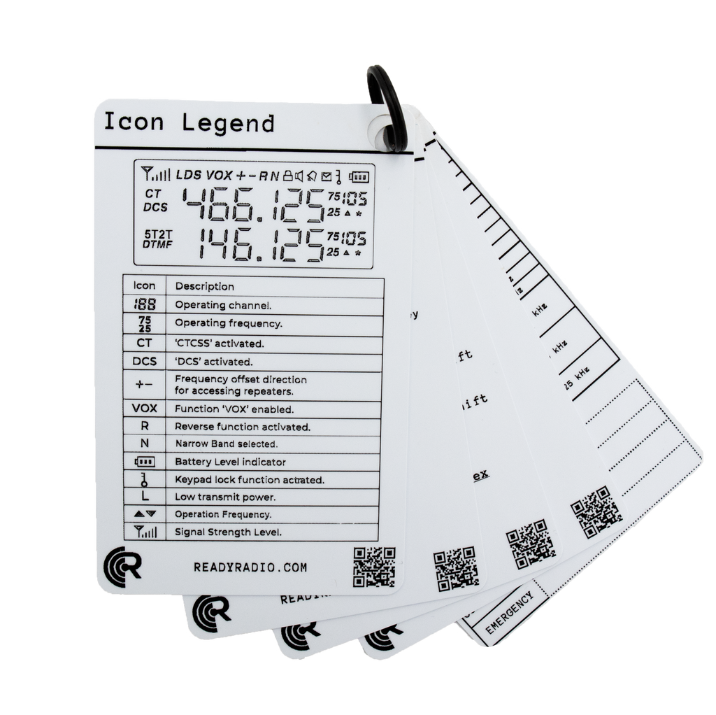 Ready Radio™ Programming Cards