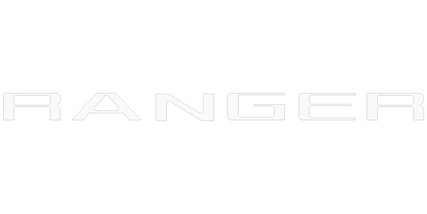 Tailgate Letter Inserts Fits 2019-2023 Ford Ranger