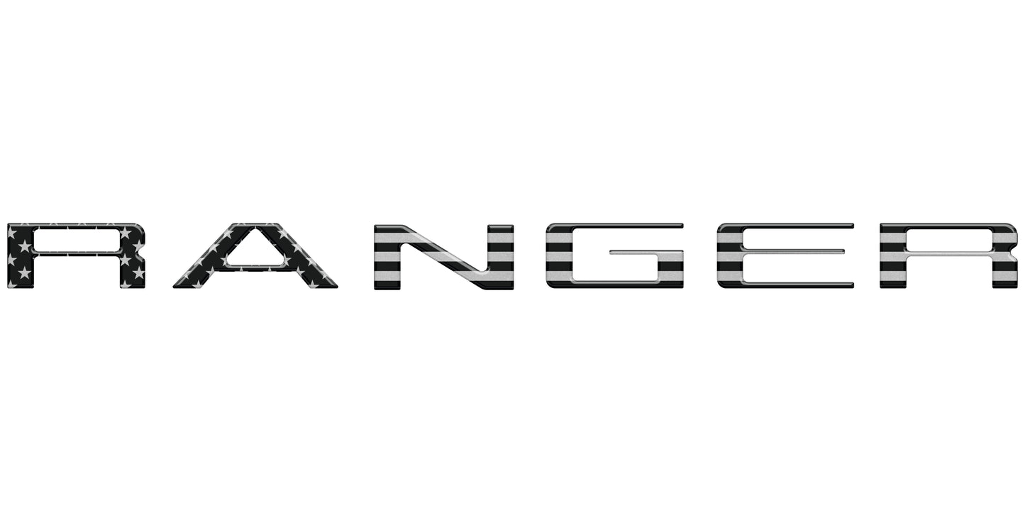 Tailgate Letter Inserts Fits 2019-2023 Ford Ranger