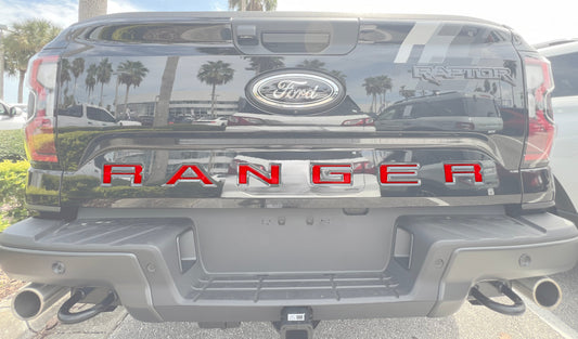 Tailgate Letter Inserts Fits 2024-2026 Ford Ranger
