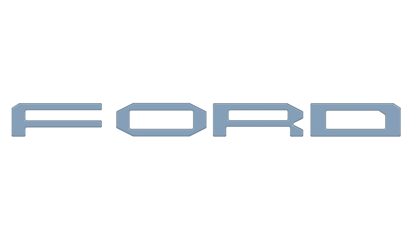 Grille Letter Overlays Fits 2024-2026 Ford Ranger Raptor