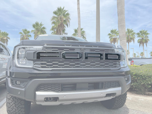 Grille Letter Overlays Fits 2024-2026 Ford Ranger Raptor