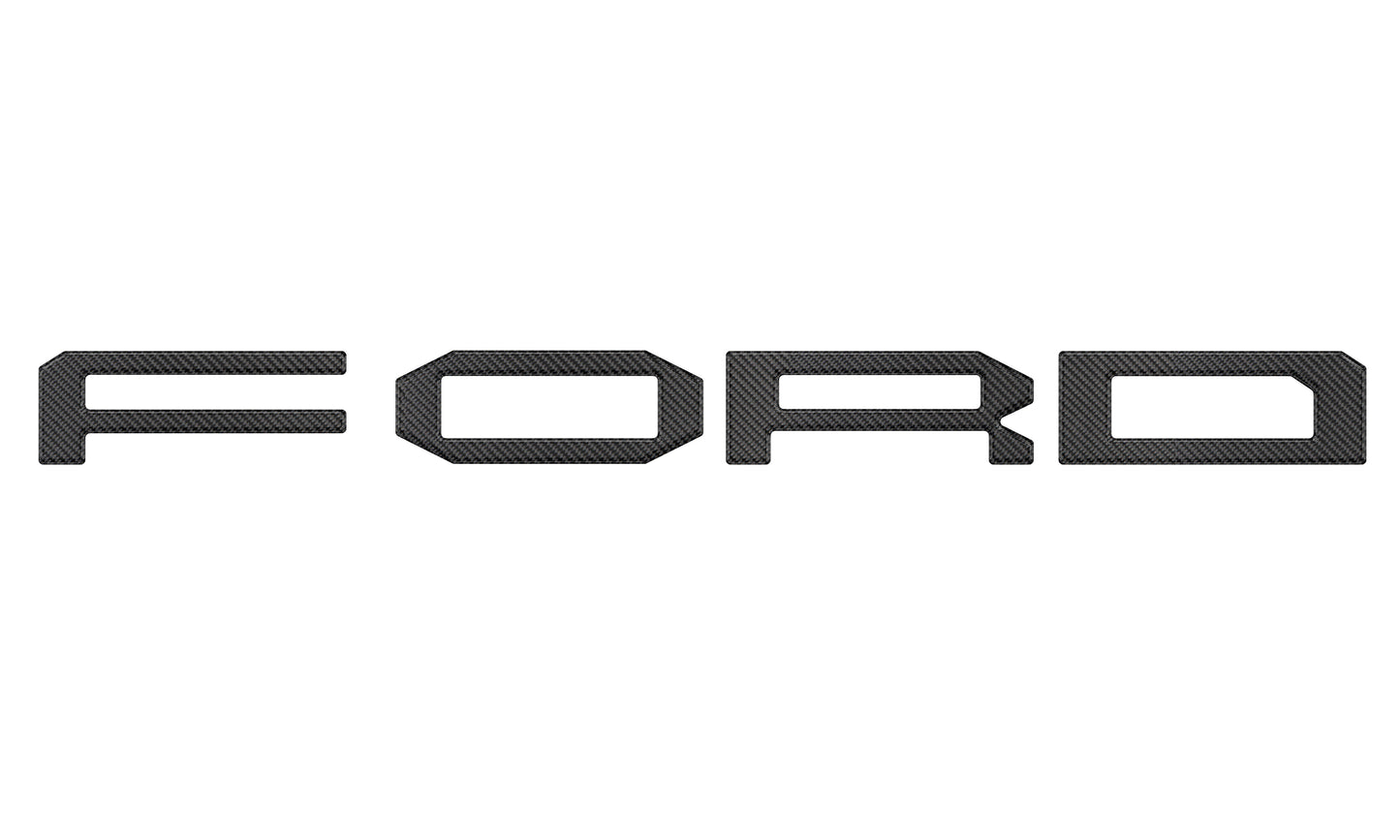 Grille Letter Overlays Fits 2024-2026 Ford Ranger Raptor