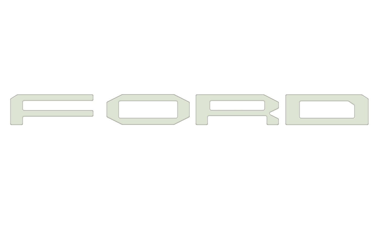 Grille Letter Overlays Fits 2024-2026 Ford Ranger Raptor