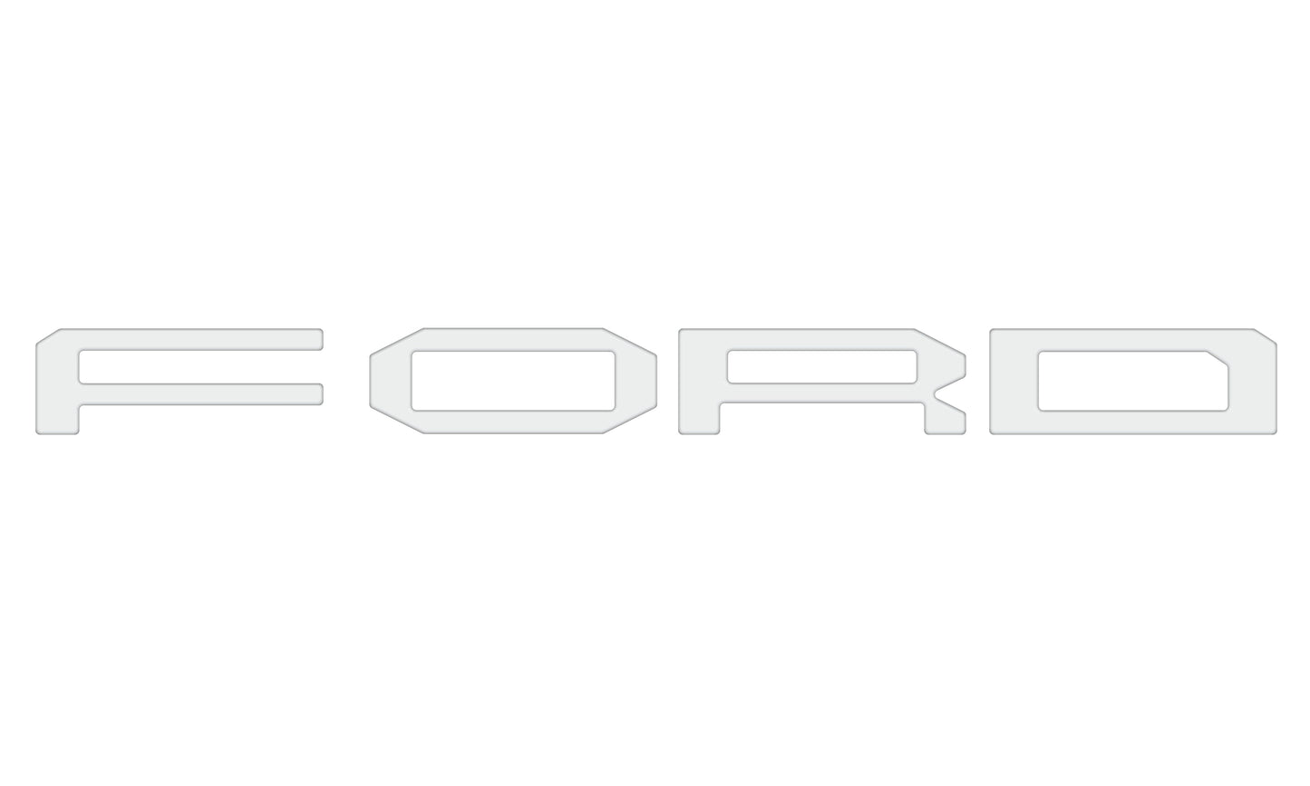 Grille Letter Overlays Fits 2024-2026 Ford Ranger Raptor