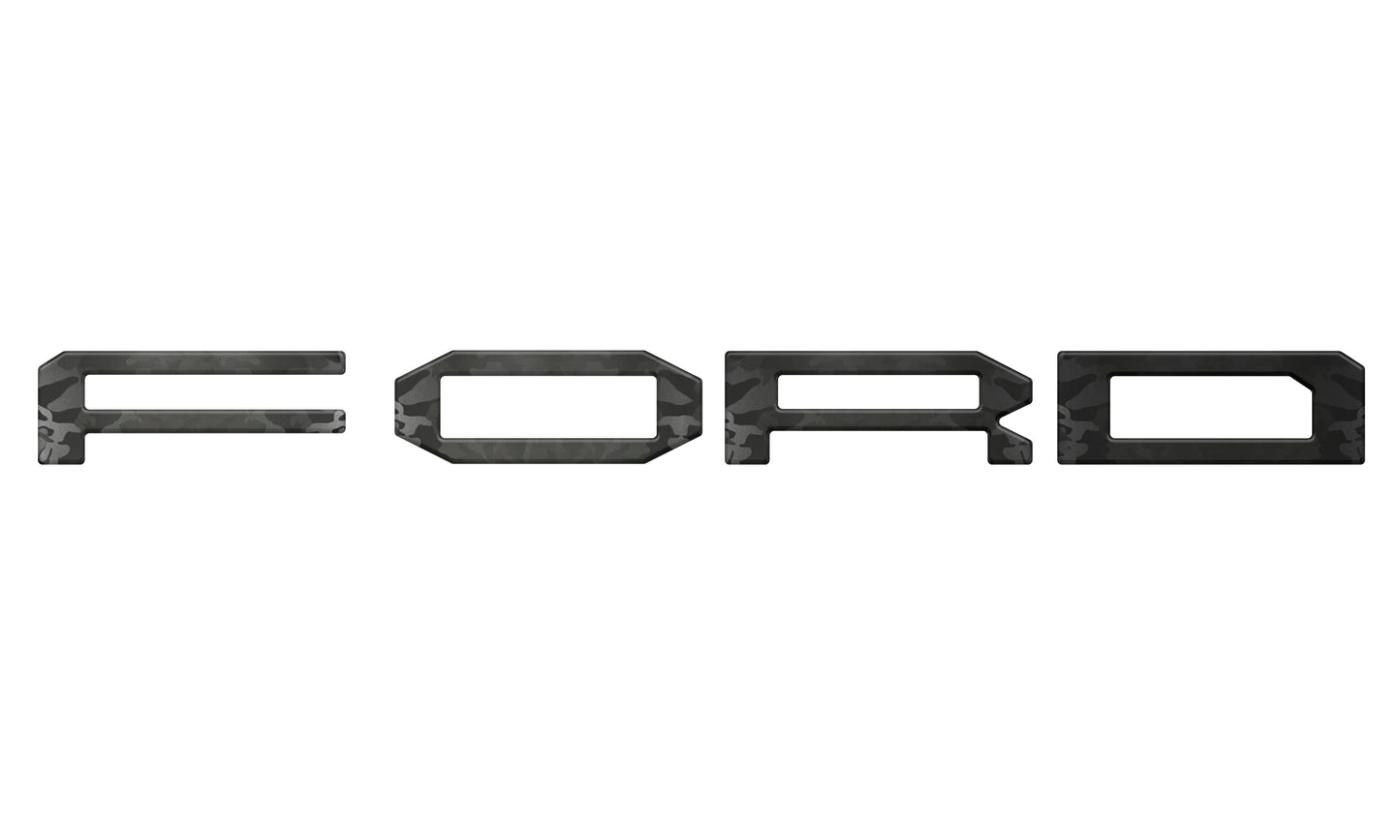 Grille Letter Overlays Fits 2024-2026 Ford Ranger Raptor