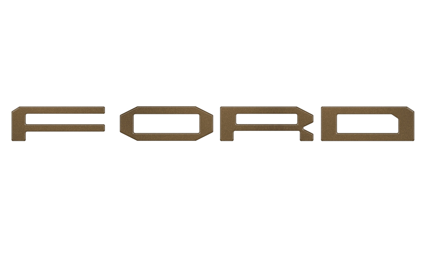 Grille Letter Overlays Fits 2024-2026 Ford Ranger Raptor