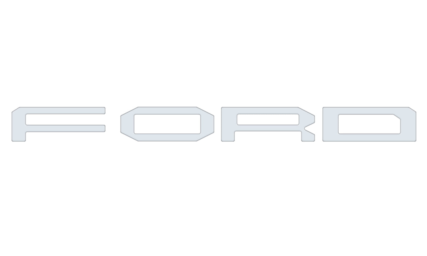 Grille Letter Overlays Fits 2024-2026 Ford Ranger Raptor