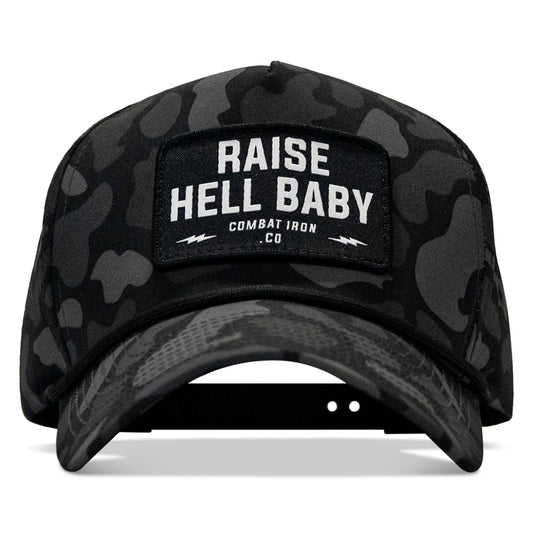 Raise Hell Baby 5 Pannel Rope Snapback Hat