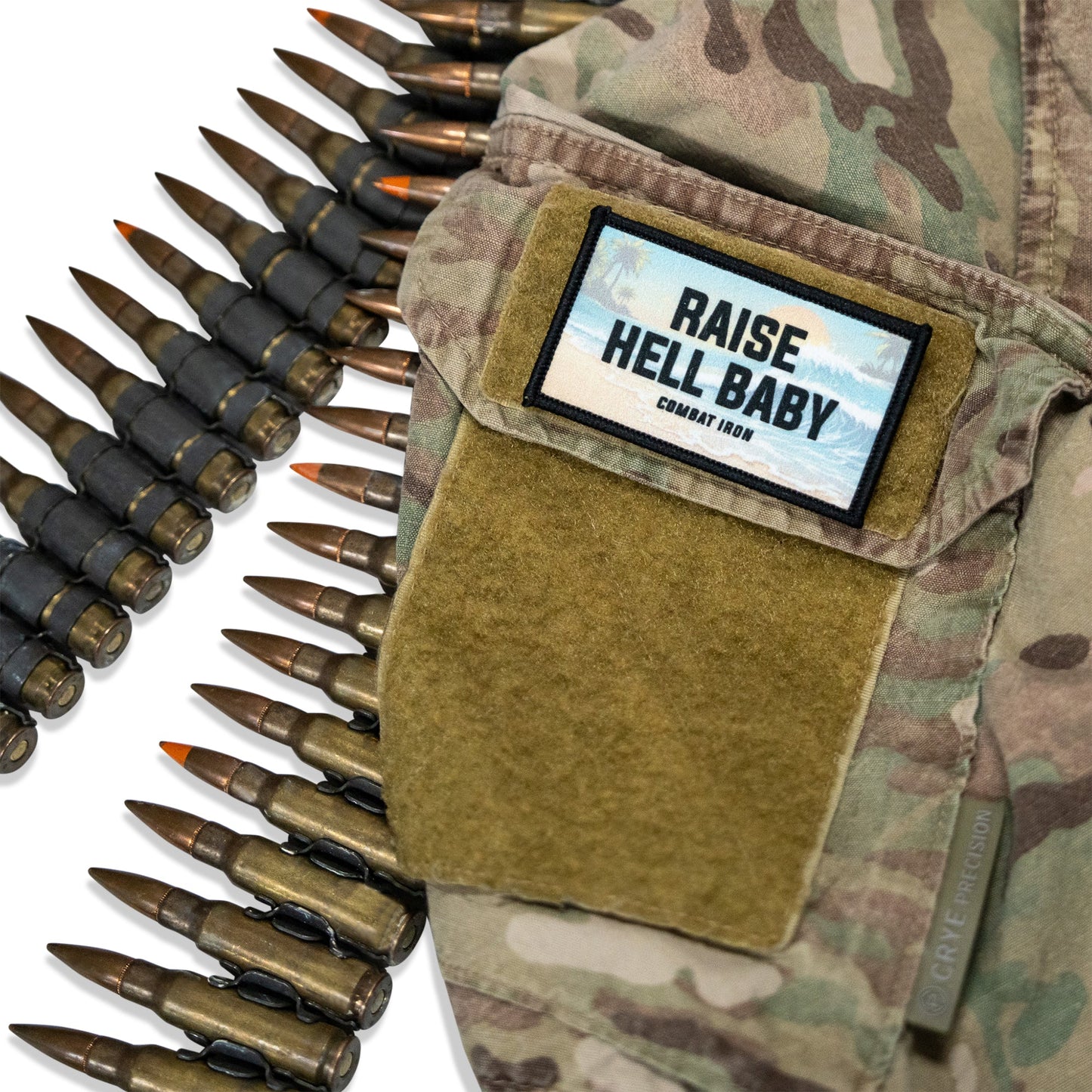 Raise Hell Baby Sunset Velcro Patch