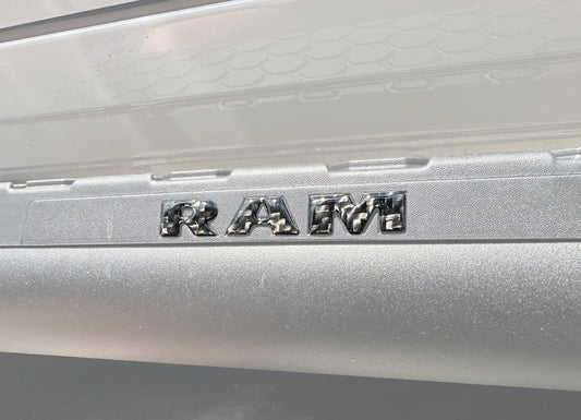 Base Model Running Board Letter Inserts Fits 2025-2026 Ram 1500/2500/3500