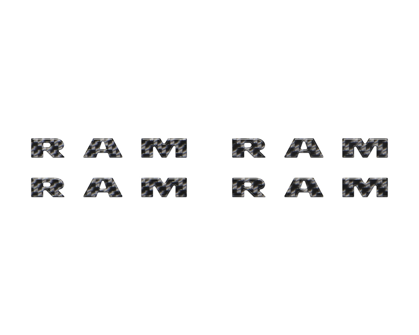 Base Model Running Board Letter Inserts Fits 2025-2026 Ram 1500/2500/3500