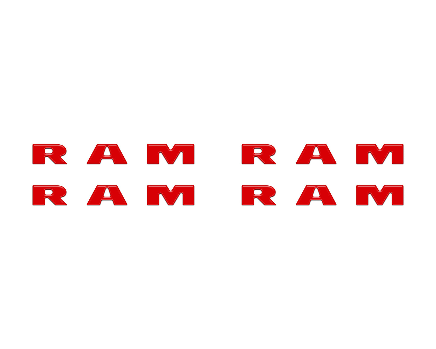 Base Model Running Board Letter Inserts Fits 2025-2026 Ram 1500/2500/3500