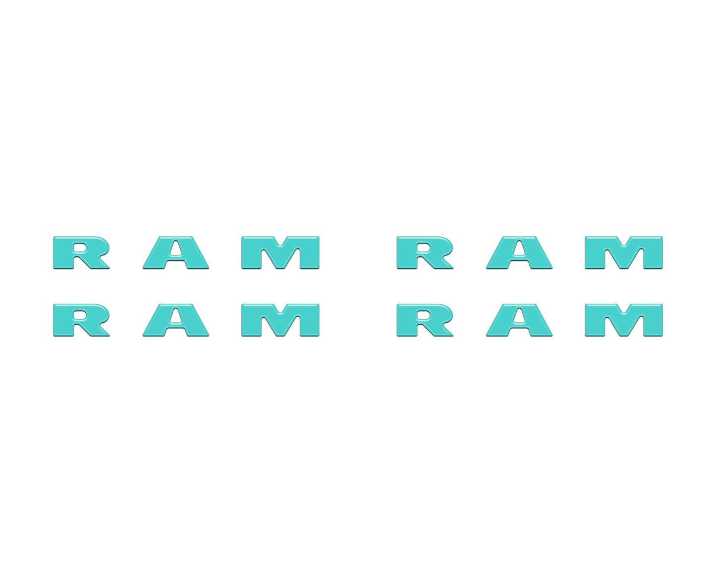 Base Model Running Board Letter Inserts Fits 2025-2026 Ram 1500/2500/3500