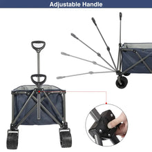 Load image into Gallery viewer, Extra Large Collapsible Beach Wagon with big wheels