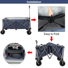 Load image into Gallery viewer, Extra Large Collapsible Beach Wagon with big wheels