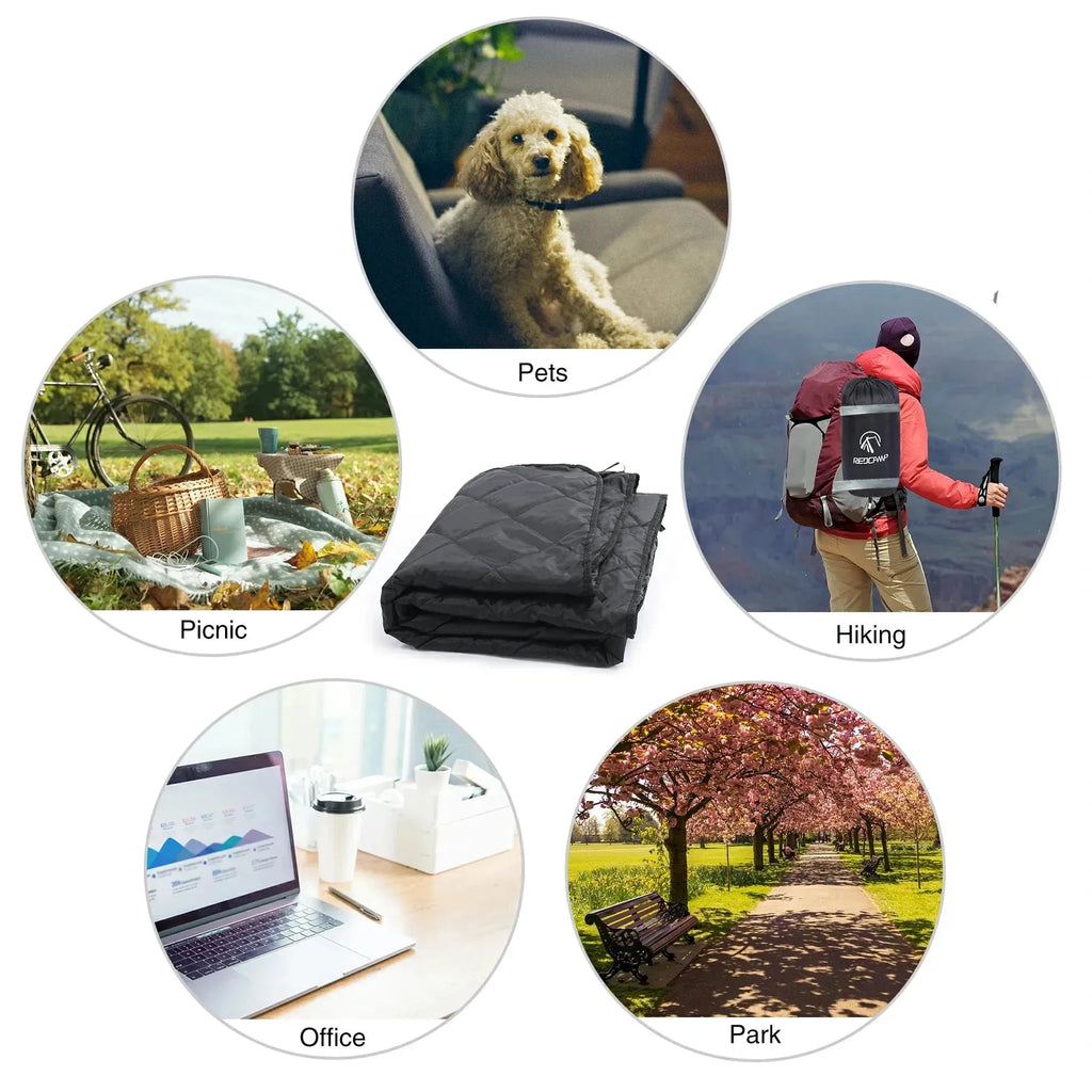 Waterproof Stadium Blanket with Sherpa Lining