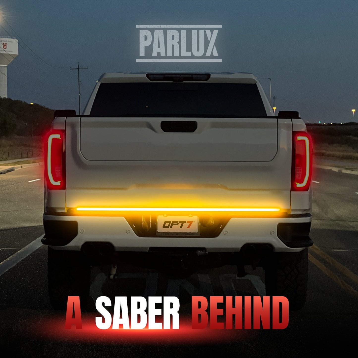 OPT7 Redline Parlux Triple Tailgate Light Bar 60" Bundle for Ford F150 15-18 Easy Connect Harness