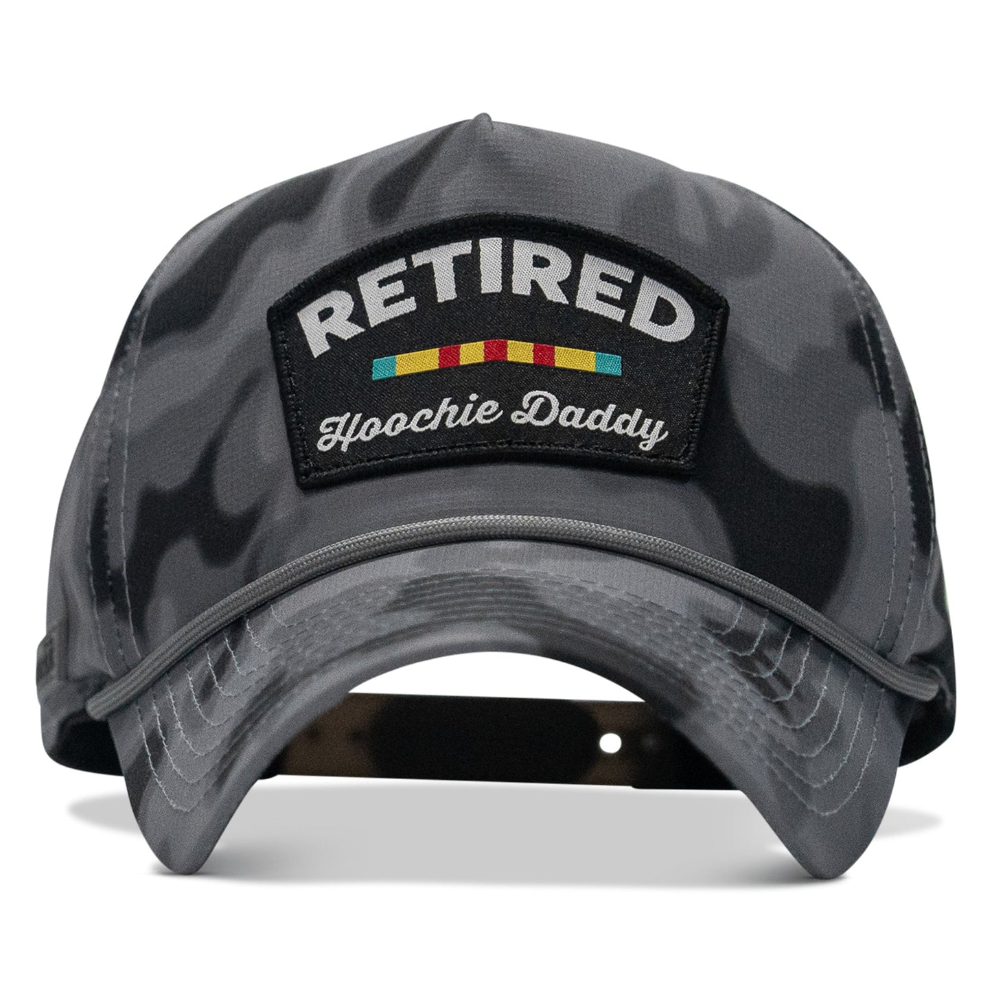 Retired Hoochie Daddy Ribbons Patch Weekender Waterproof Snapback