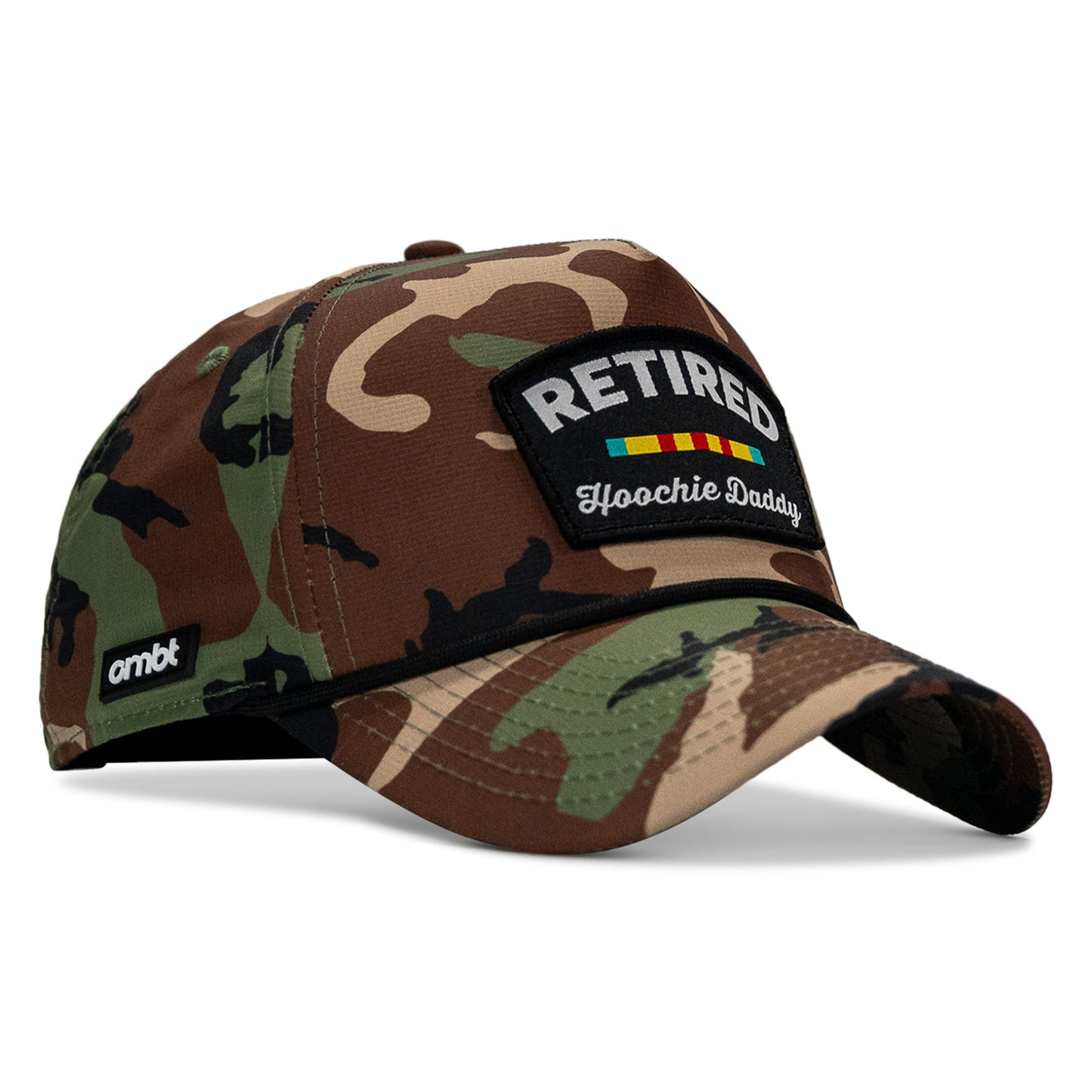 Retired Hoochie Daddy Ribbons Patch Weekender Waterproof Snapback