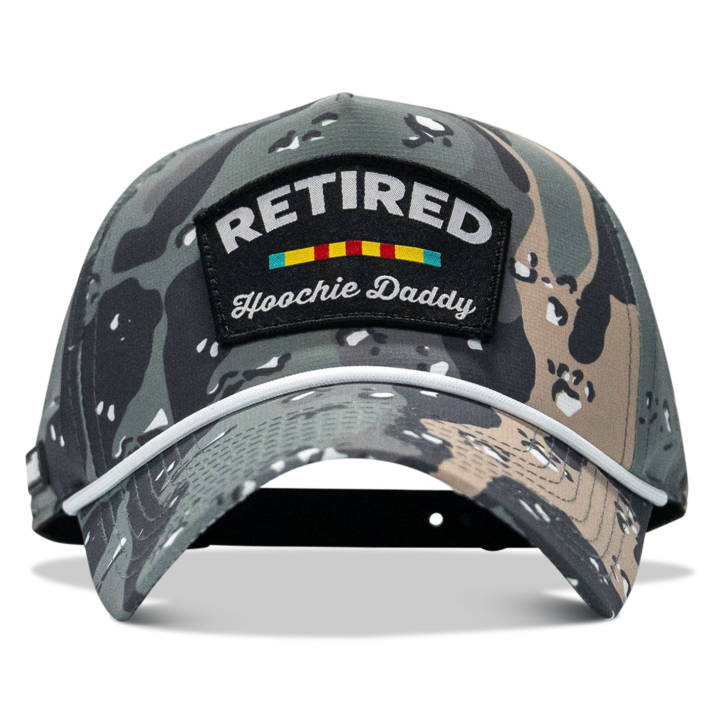 Retired Hoochie Daddy Ribbons Patch Weekender Waterproof Snapback