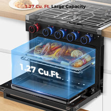 Load image into Gallery viewer, Camplux RV Stove Gas Range Oven w/ 3 Burners Cooktop 17 Inches ELITE