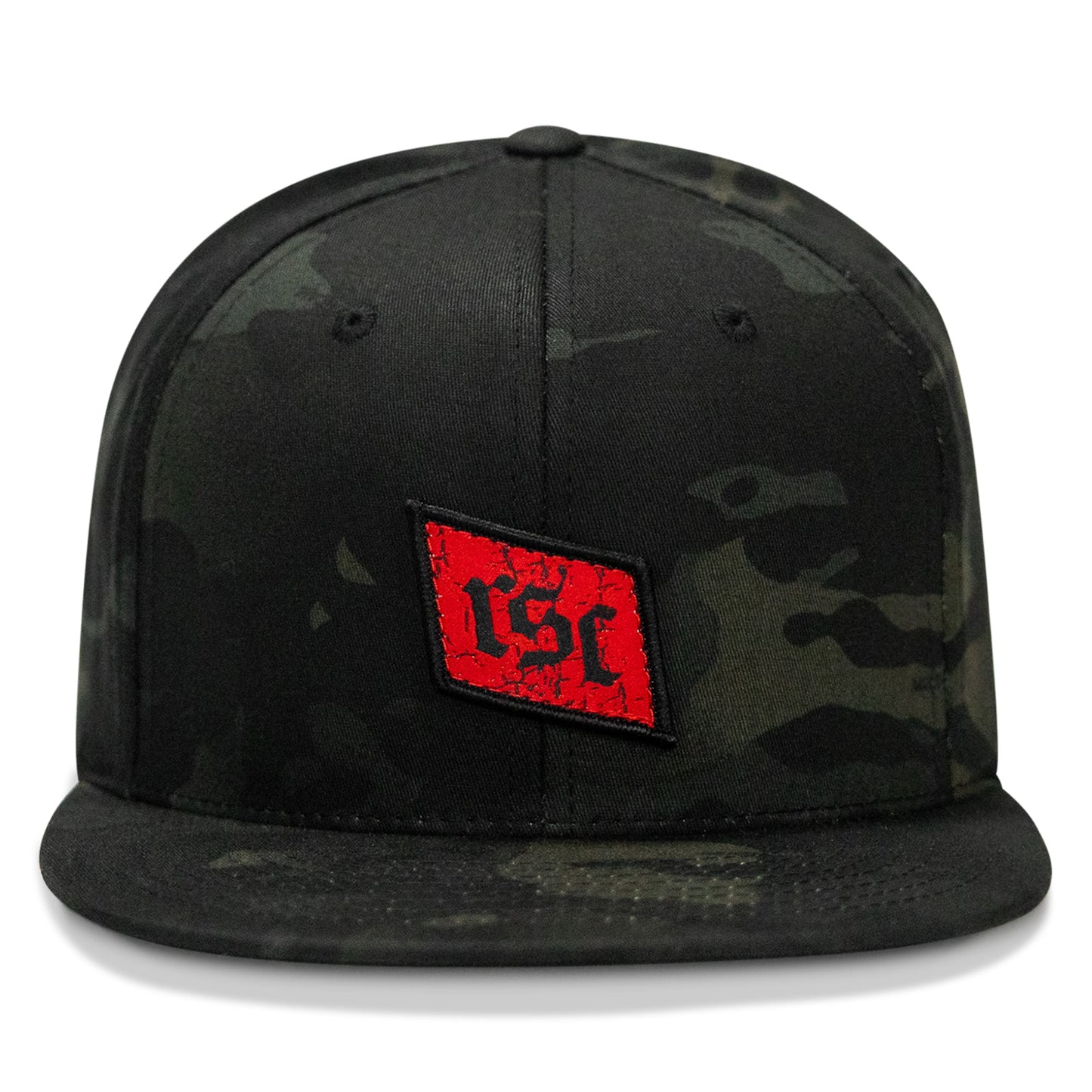 RSC Classic Red Diamond Velcro Patch Flatbill Hat