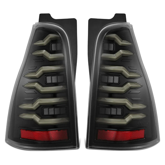 AlphaRex 03-09 Toyota 4Runner LUXX-Series LED Tail Lights Alpha-Black