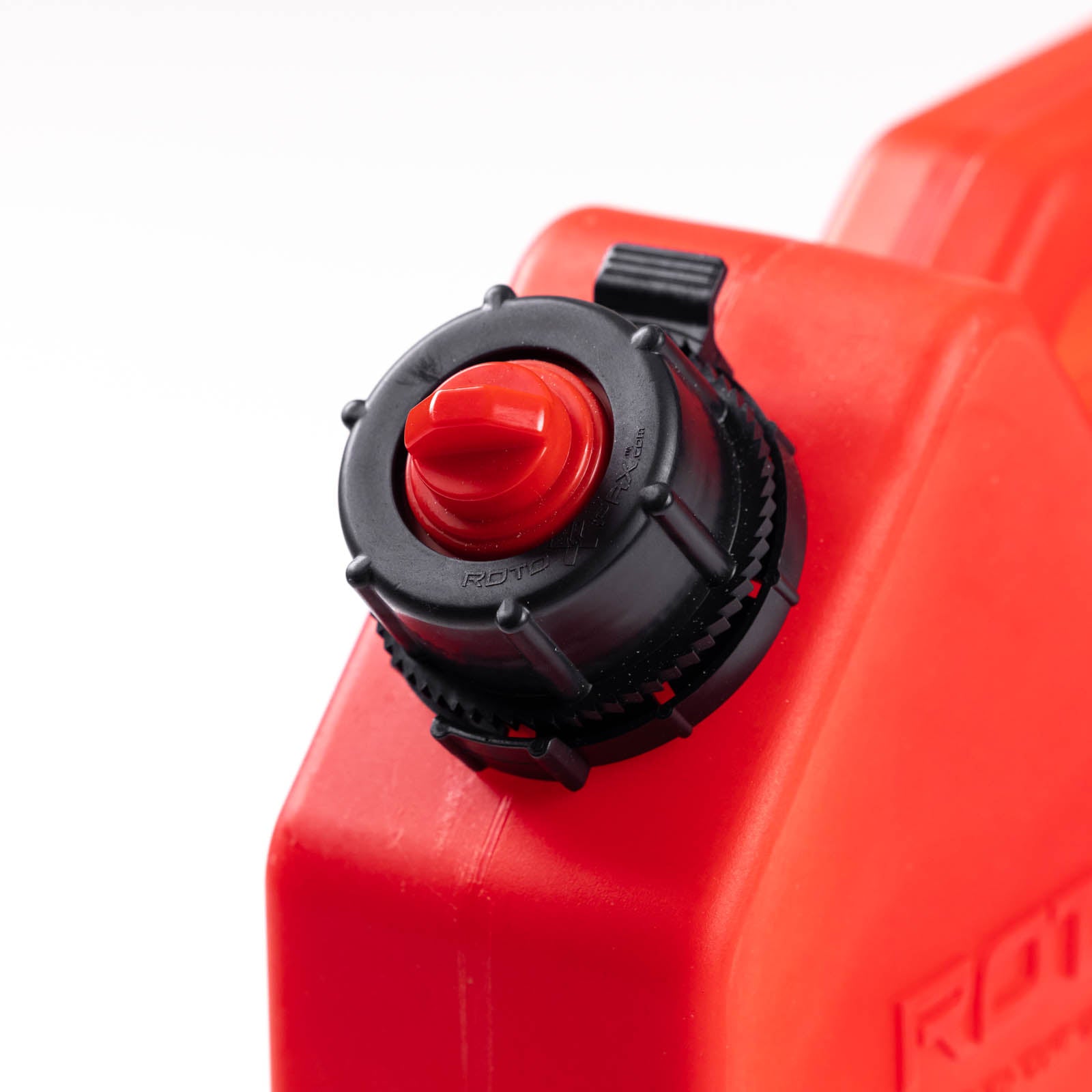 Bright red 1 Gallon Gasoline container by RotopaX designed for safe fuel storage and transport.