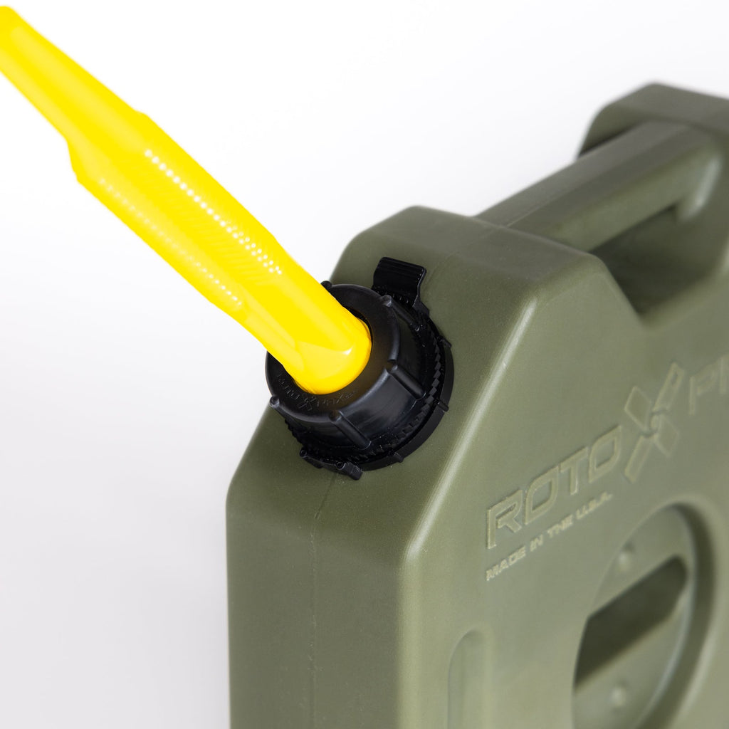 Group of RotopaX 1.75 Gallon Water Green containers in a rugged outdoor setting, showcasing versatility.