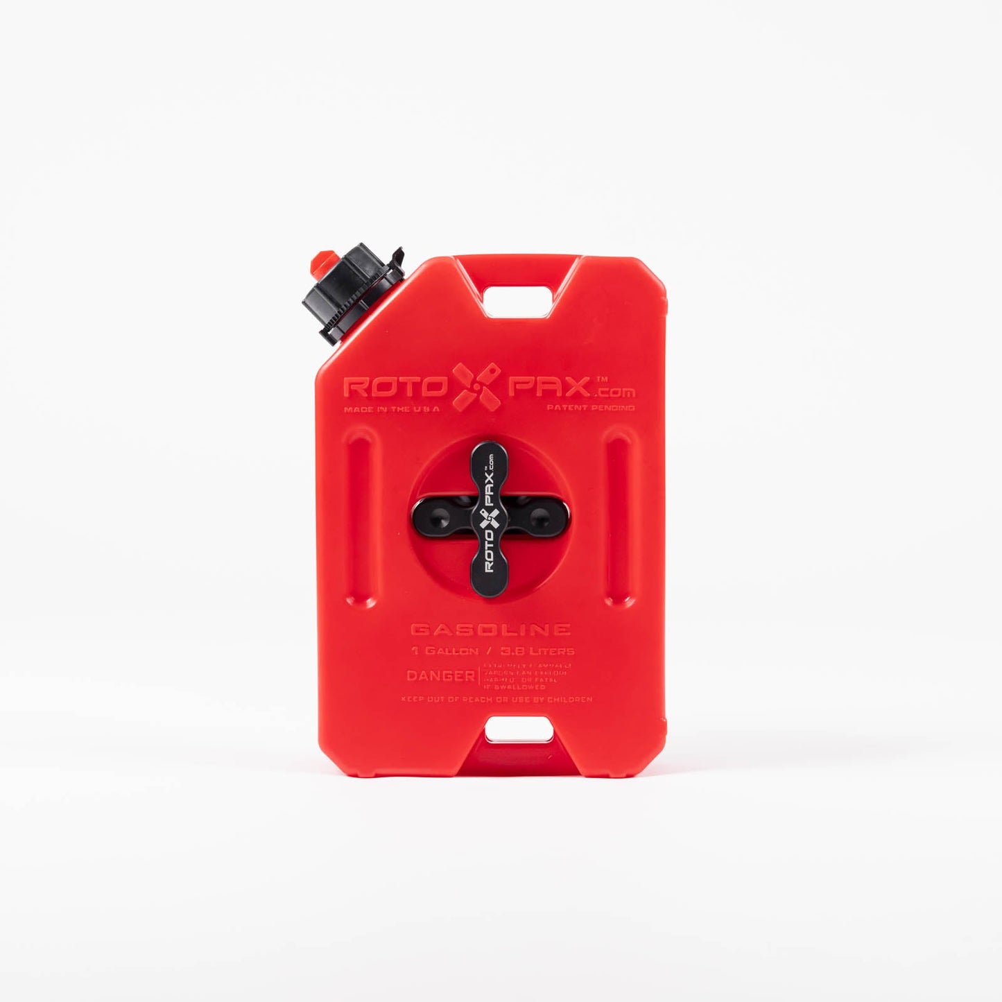 Outdoor use of RotopaX 1 Gallon Gasoline Container highlighting its CARB/EPA compliant design for safety.