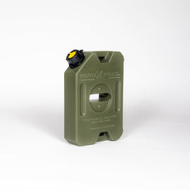 High-quality image of RotopaX's 1 Gallon Water Green container, emphasizing its versatile mount options and BPA-free materials.