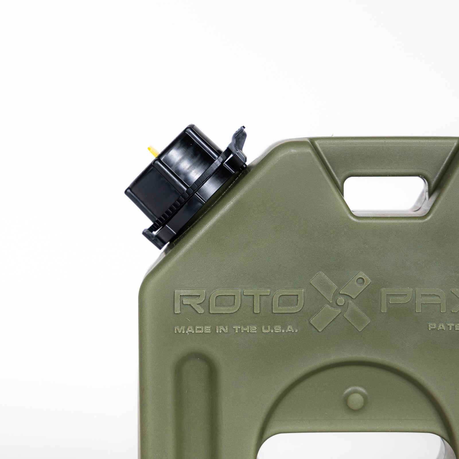 RotopaX 1 Gallon Water Green container in use during a road trip, highlighting the reliable storage and transportation of water.