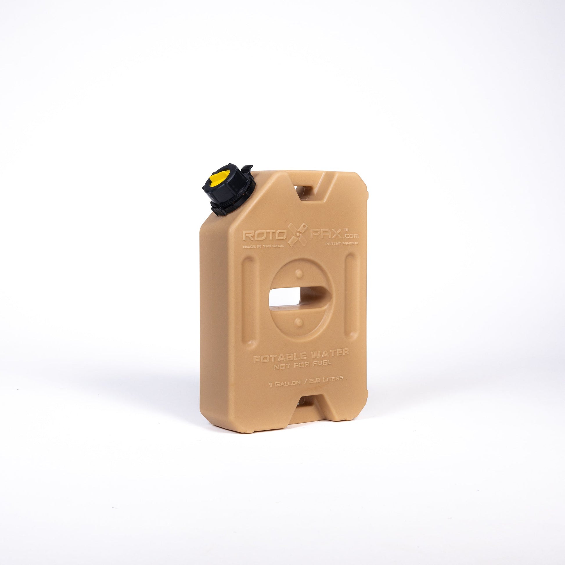 Durable 1 Gallon Water Tan from RotopaX with leak-free design, ideal for adventure enthusiasts.