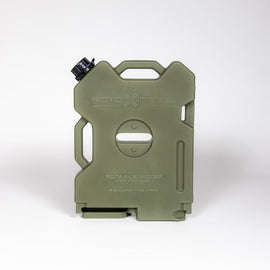 2 Gallon Water container in green by RotopaX, designed for safe potable water storage, featuring a sturdy handle and spout.