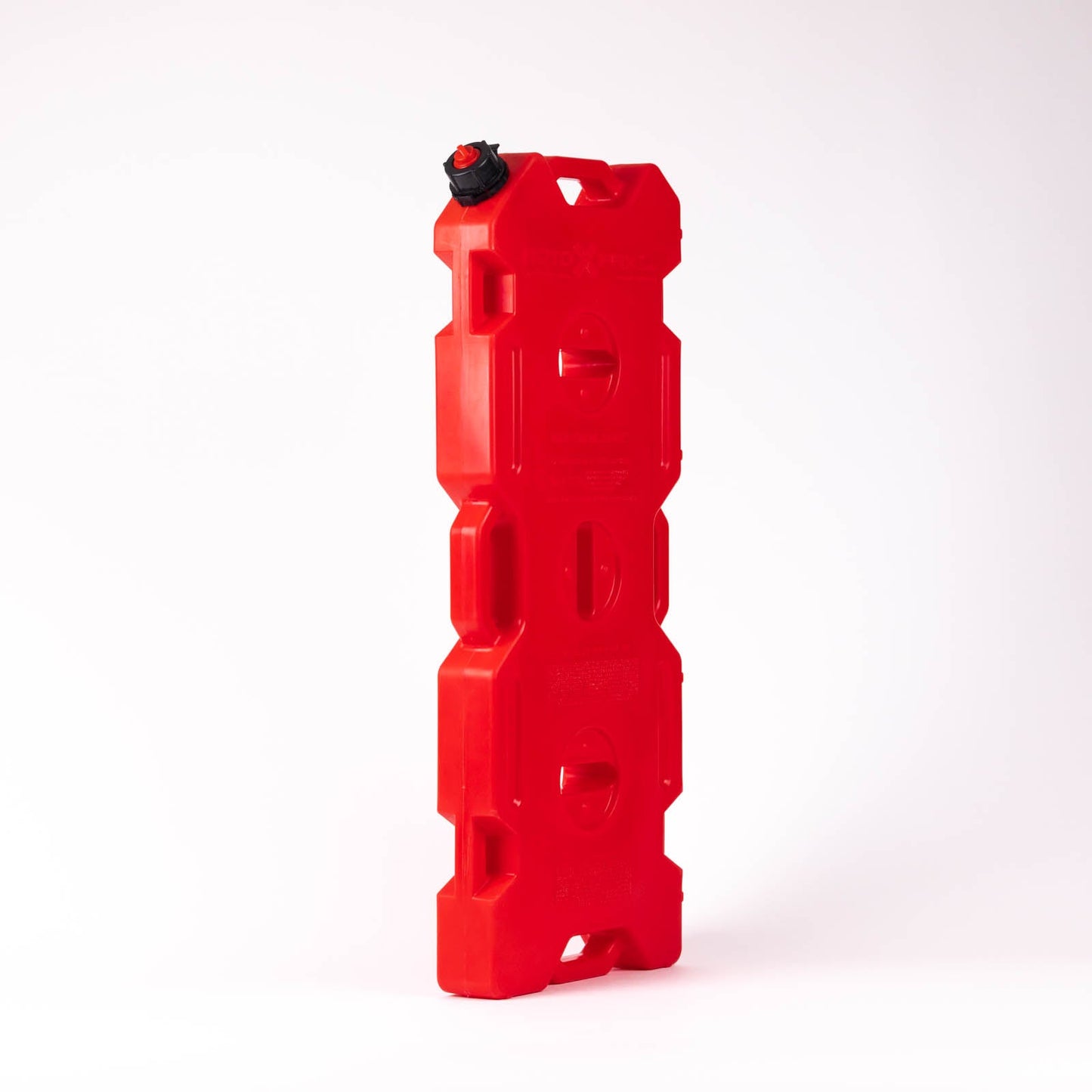 4 Gallon Gasoline container by RotopaX angled design highlighting its sturdy construction and ease of use.