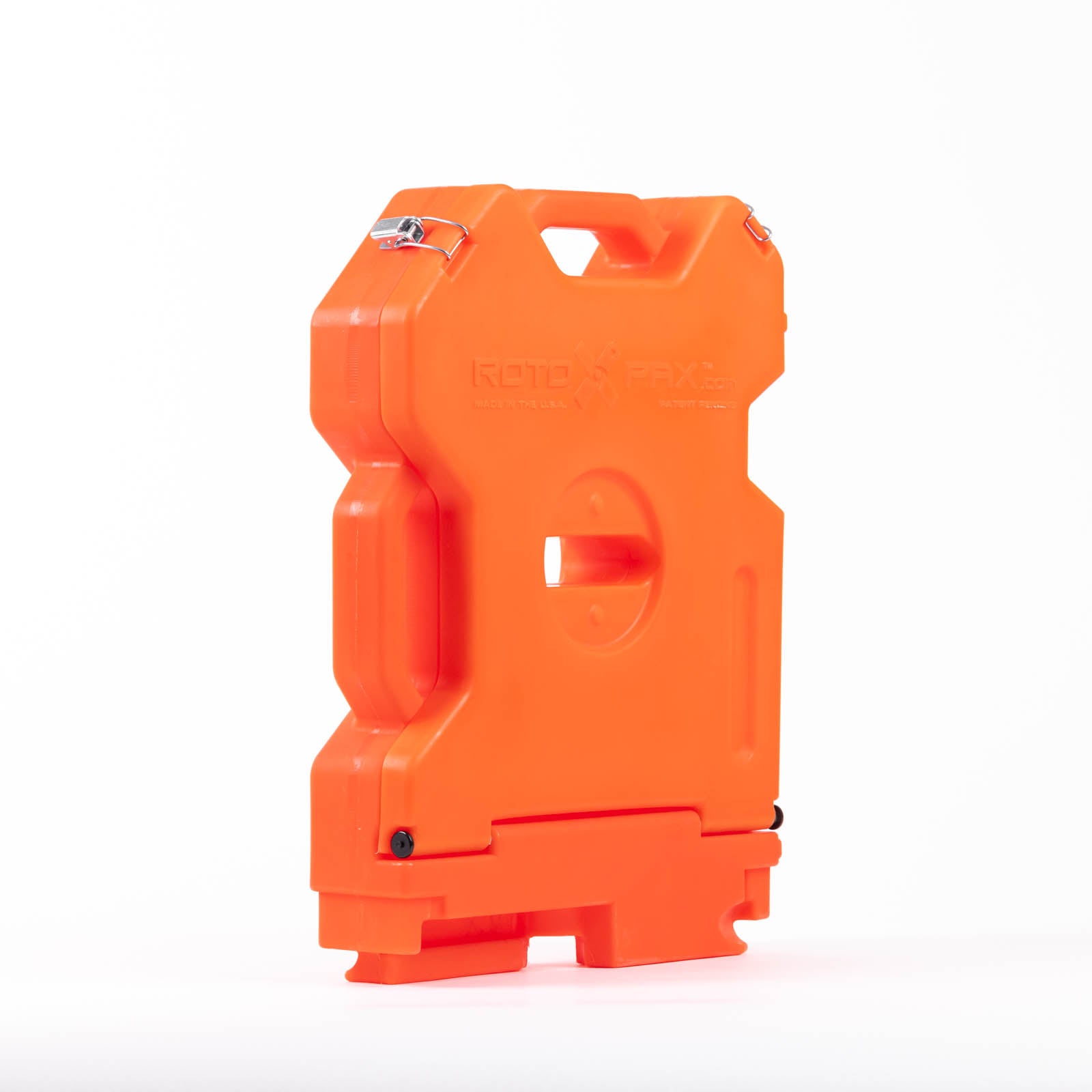 2 Gallon Storage Orange by RotopaX, featuring a sturdy design with a convenient handle for easy transport.