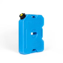 Side view of RotopaX 2 Gallon DEF GEN 2 container, showing the blue design and spout, ideal for diesel exhaust fluid.