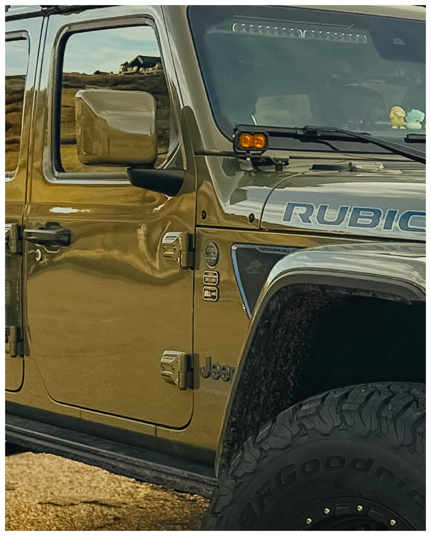 Mirror Cover Color Matched Fits Wrangler JL Gladiator JT