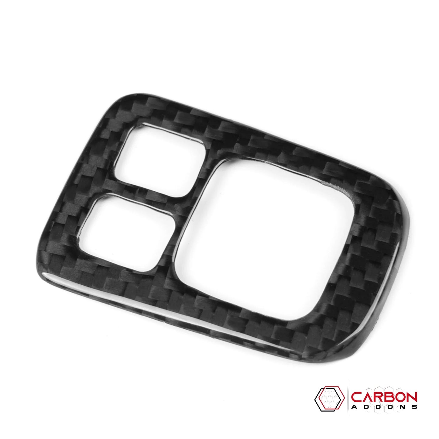Real Carbon Fiber Center Console Mirror Switch Button Trim Cover for 2021+ Ford Bronco (Glossy or Matte)