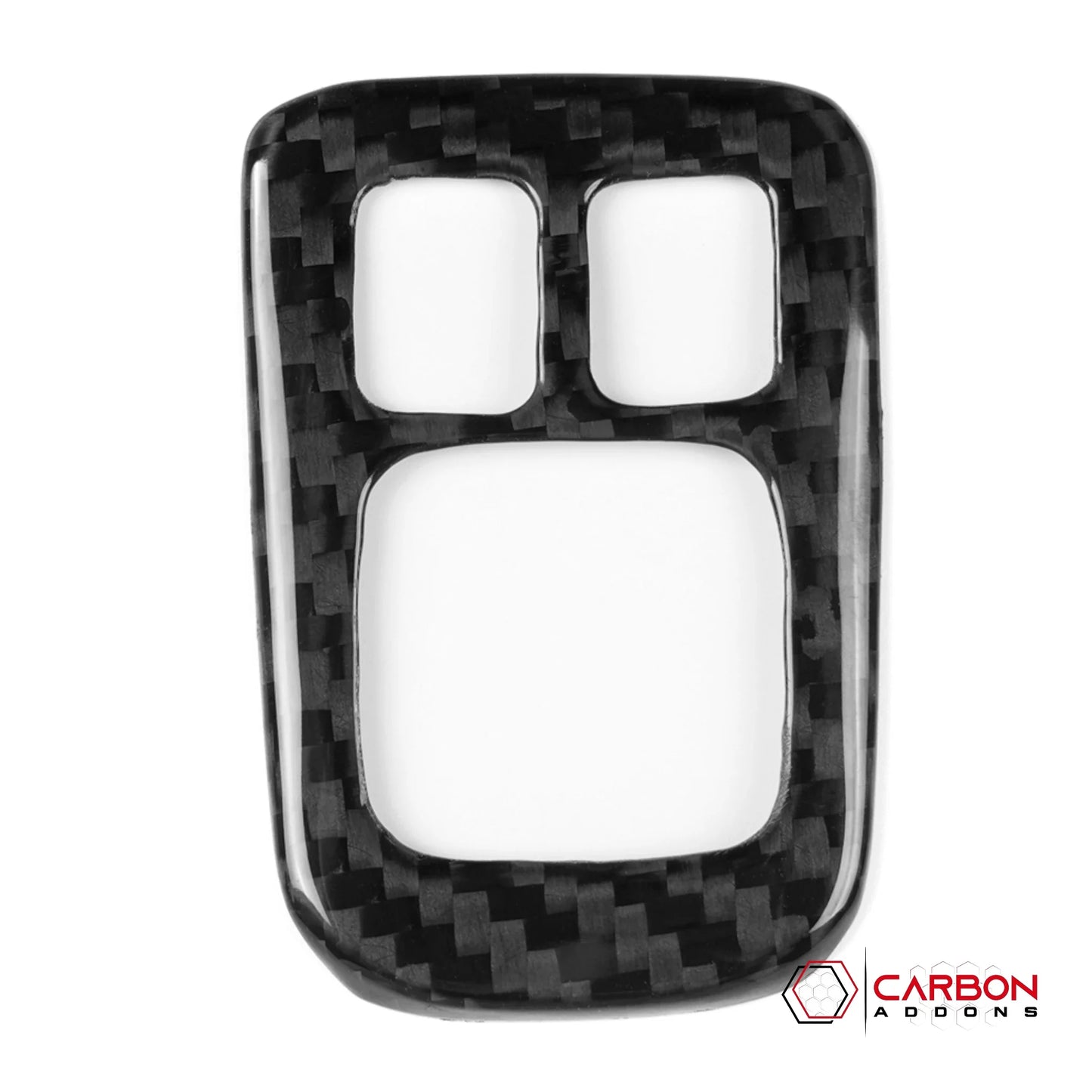 Real Carbon Fiber Center Console Mirror Switch Button Trim Cover for 2021+ Ford Bronco (Glossy or Matte)