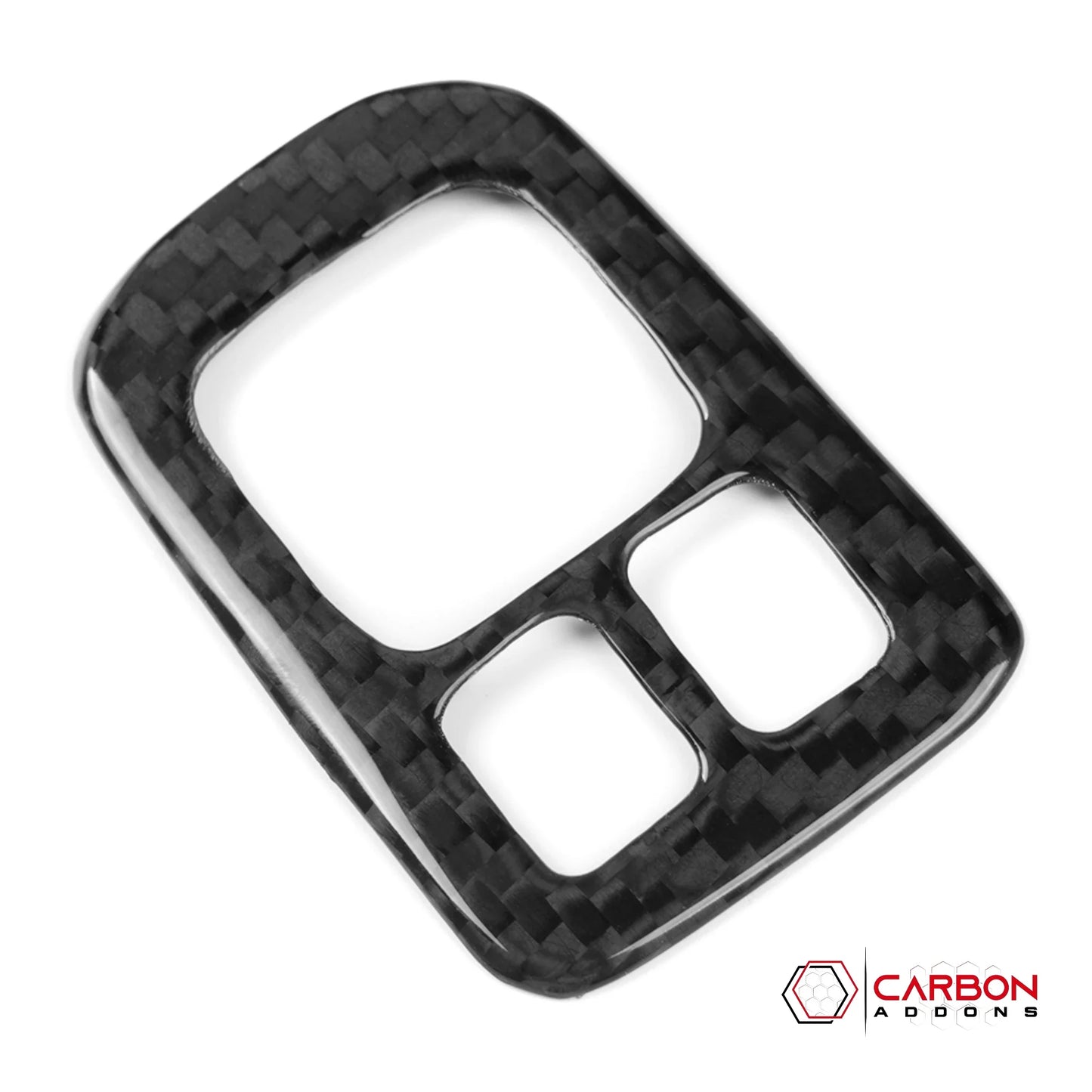 Real Carbon Fiber Center Console Mirror Switch Button Trim Cover for 2021+ Ford Bronco (Glossy or Matte)