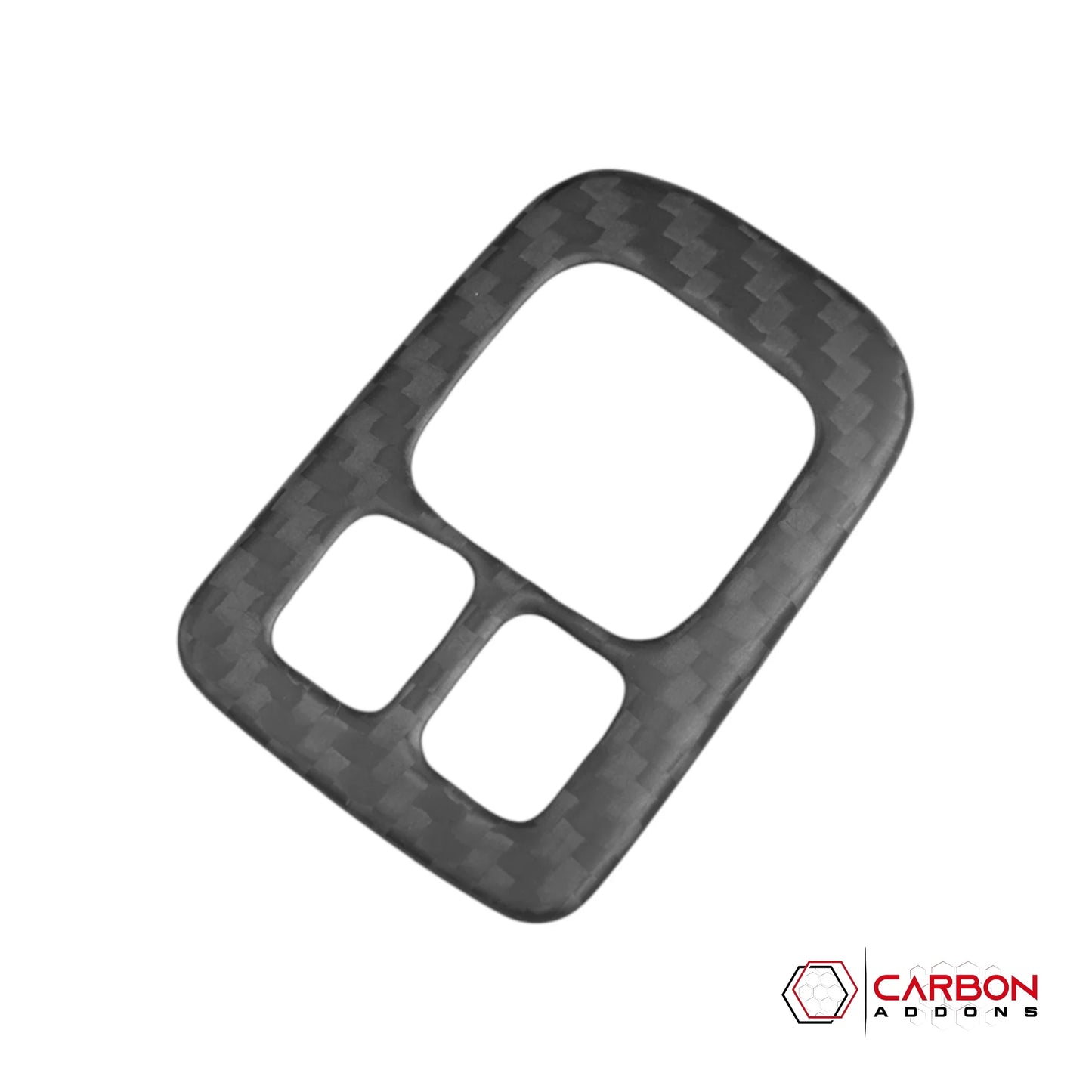 Real Carbon Fiber Center Console Mirror Switch Button Trim Cover for 2021+ Ford Bronco (Glossy or Matte)
