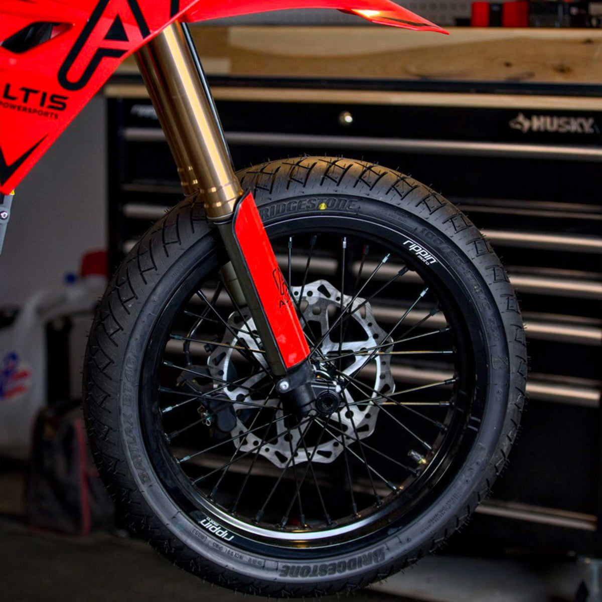 Blackline Ready-to-Ride Supermoto Wheelset for E-Ride Pro 4.0